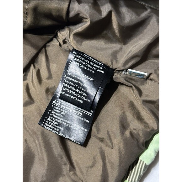 Burton Geo 3/2 Jacket Womens Medium Green Plaid Hood Waterproof Lined Snowboard - Picture 11 of 15